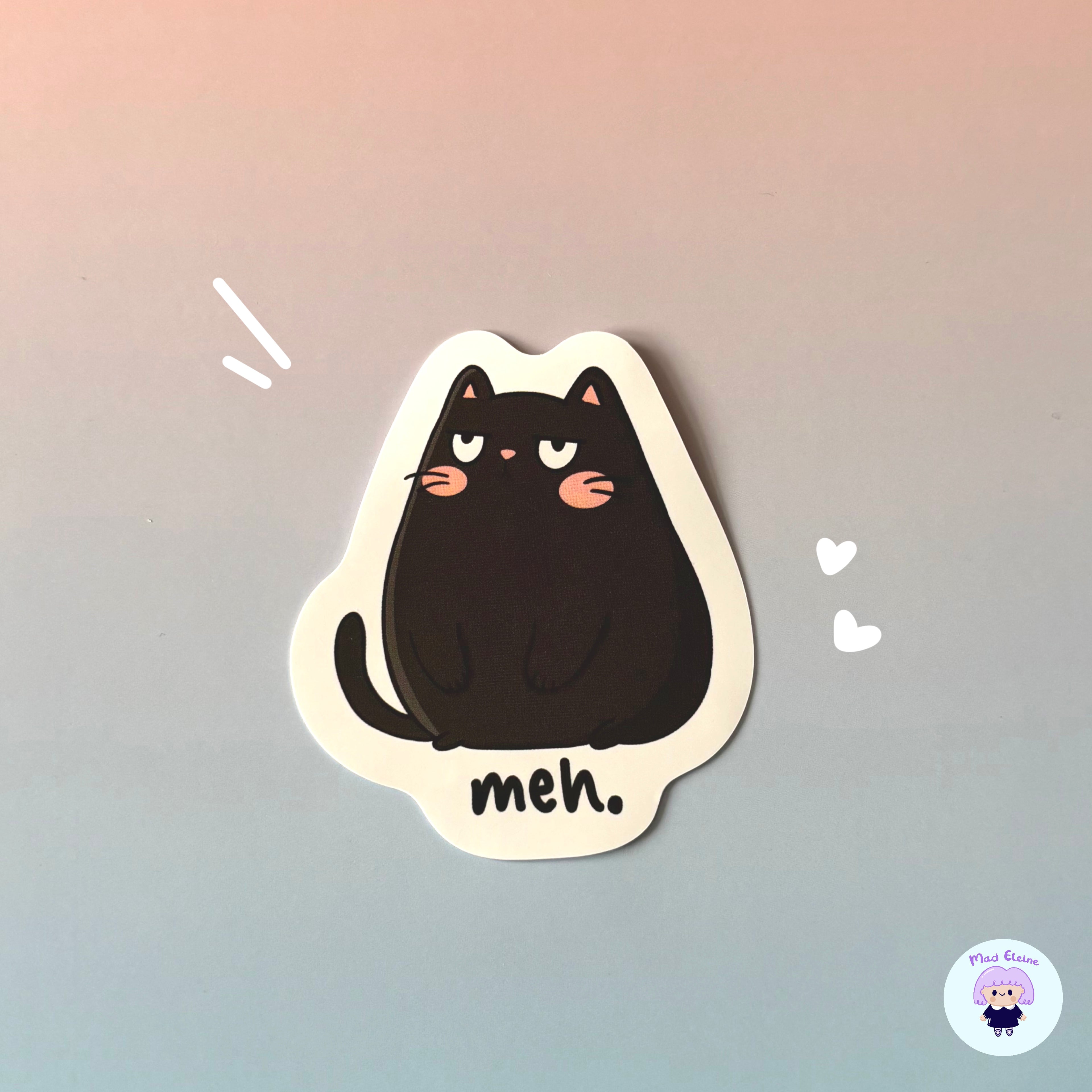 Sticker Gatto Meh